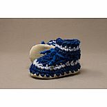 Baby Slippers 5 Denim Stripe