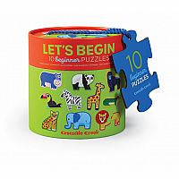 2pc Let's Begin Puzzles Jungle