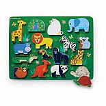 16pc Wood Puzzle Zoo