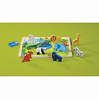 16pc Wood Puzzle Zoo